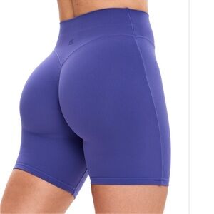 Buffbunny Collection Aggressive Scrunch Biker Shorts Blue Size M